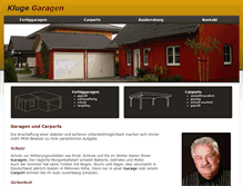 Tablet Screenshot of kluge-garagen.de